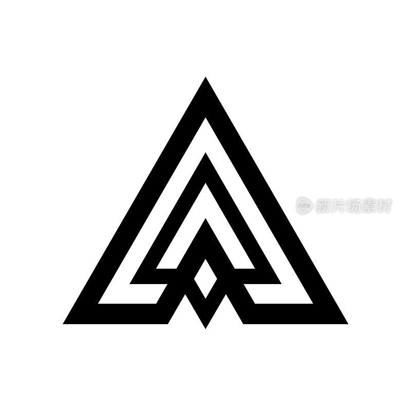 A Logo风格形状